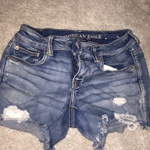 american eagle denim shorts